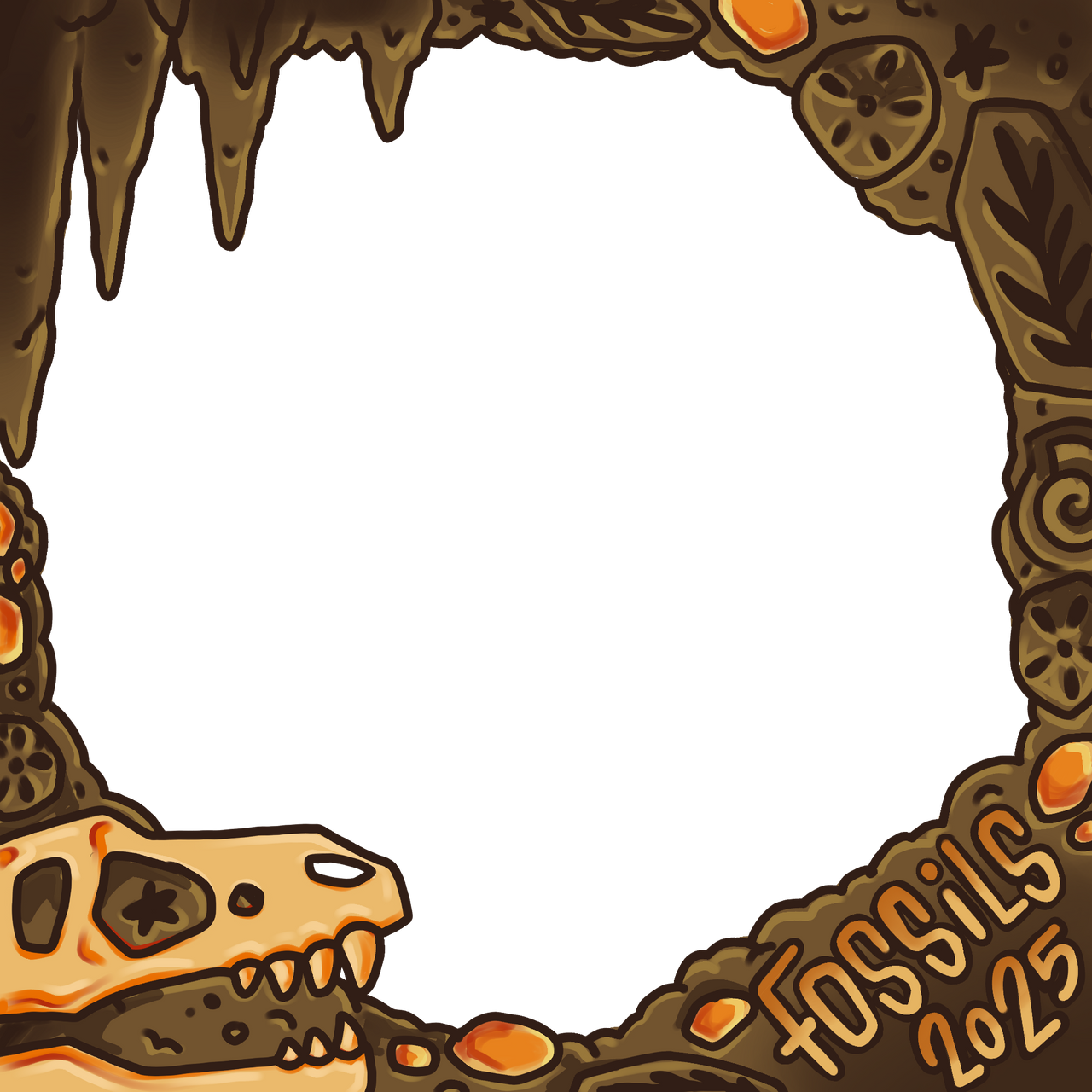 Fossils Artfight boarder by Artnoxx on DeviantArt