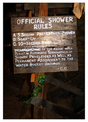 The Shower Rules