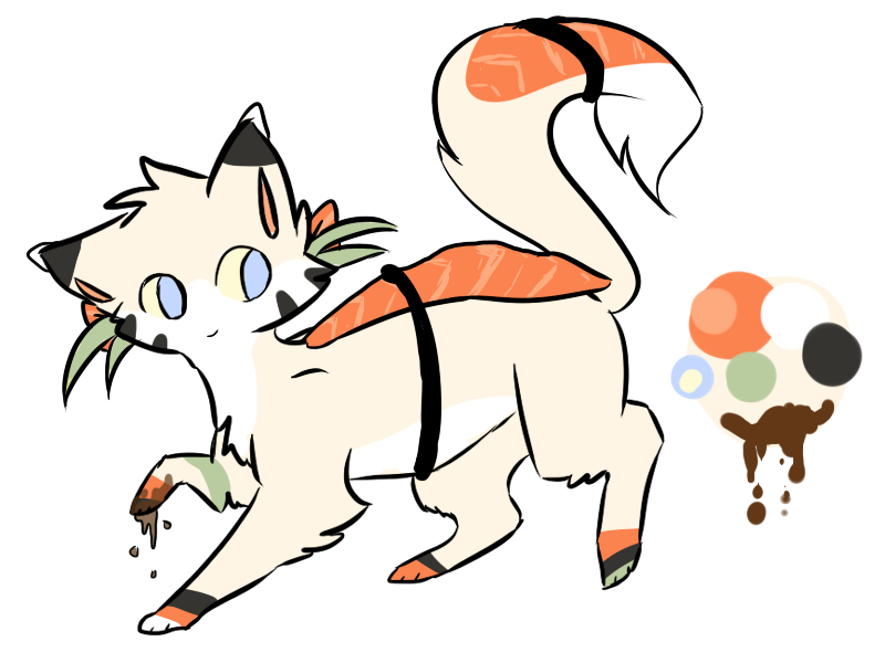 Sushi cat Draw to Adopt (CLOSED)