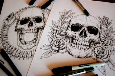 More skulls commissions...