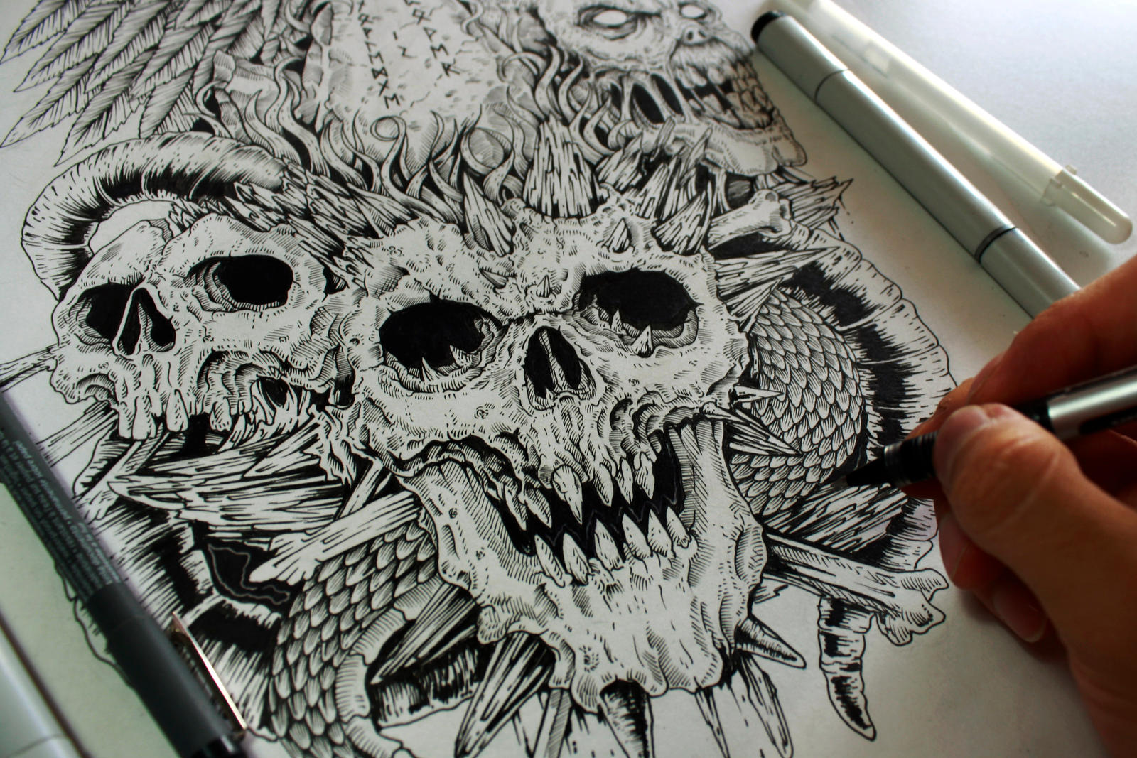 And even more skull tattoo commissions