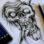Zombie Head tattoo