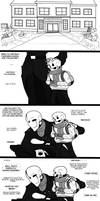 Dadster and Papyrus comic - First day.