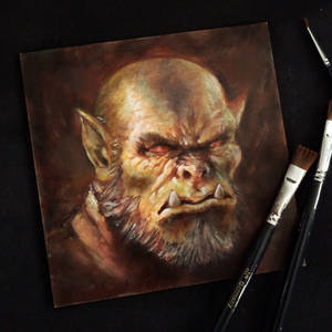 Orc oil painting