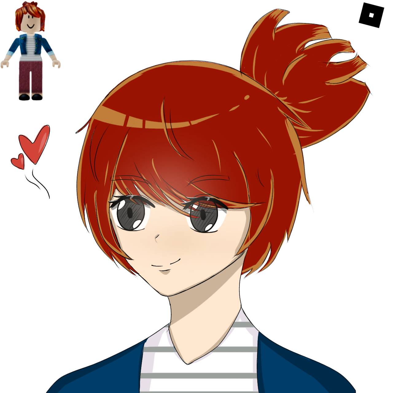 Roblox bacon hair girl by gugugugukt on DeviantArt