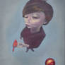 The boy with bird and ball