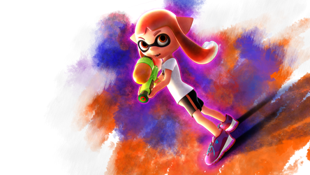 Splatoon 3D Fan-Art Wallpaper!