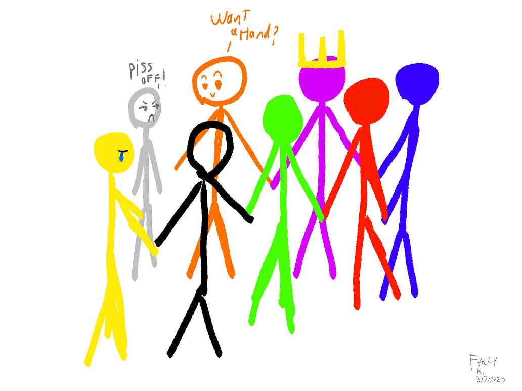 Animator vs Animation characters in a circle by FallyArdney on DeviantArt