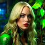 Megan Fox as Poison Ivy with Bleached Blonde Hair