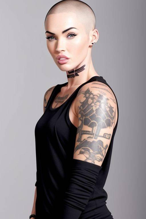 Megan Fox with a Emo Buzz Cut by ofbirth on DeviantArt