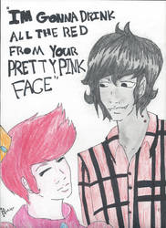 Marshall-lee and Prince Gumball