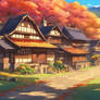 Hidden autumn village