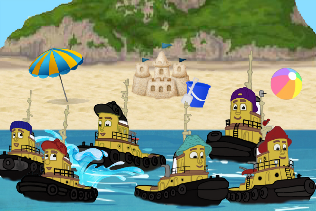 Having Fun At The Beach by MagicRailroadJames on DeviantArt