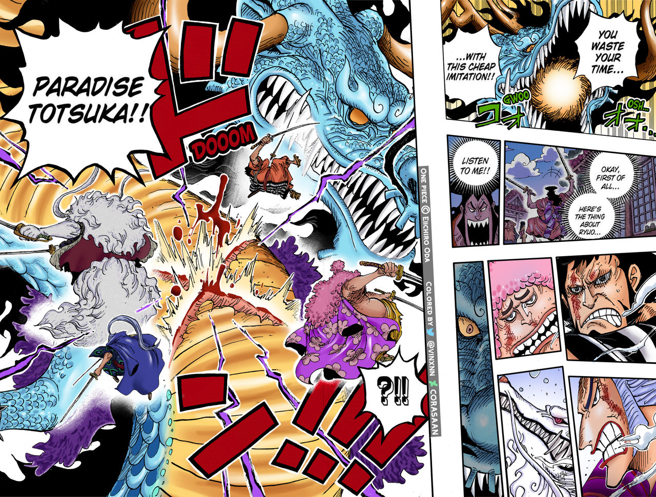 i colored one piece 1015 last page :) : r/OnePiece