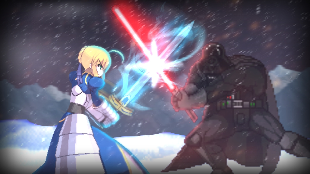 Vader Sprites Darth Vader vs Artoria Sprite art by KenshinRyougi on DeviantArt