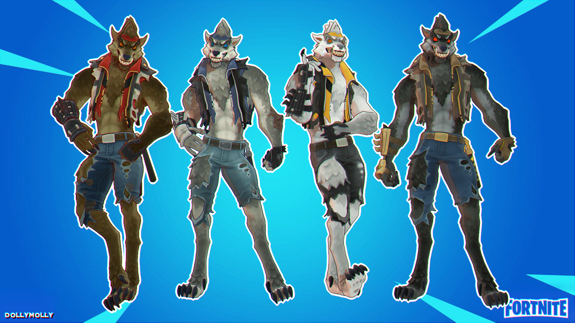 Fortnite Werewolf Dire Pack Model Dl Mmd By Dollymolly323 On Deviantart 