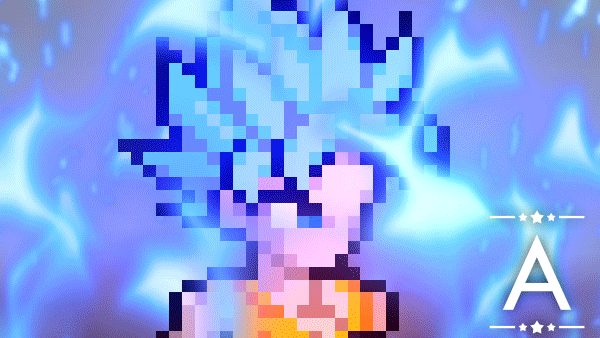 All Goku Super Saiyan Blue Transformations on Make a GIF