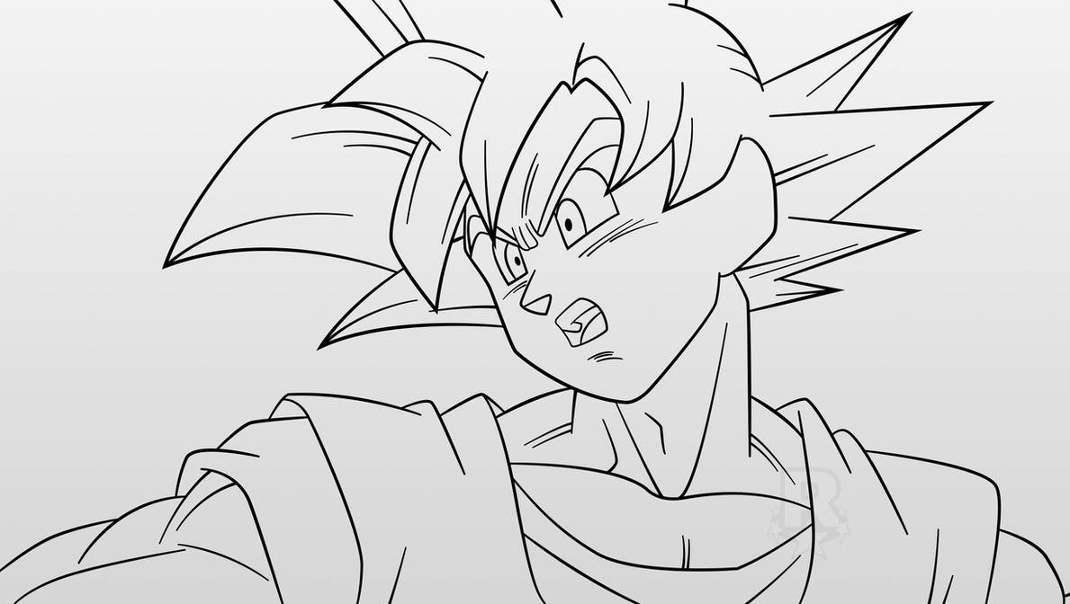 Goku Super Saiyan god by @HUGOFRA741
