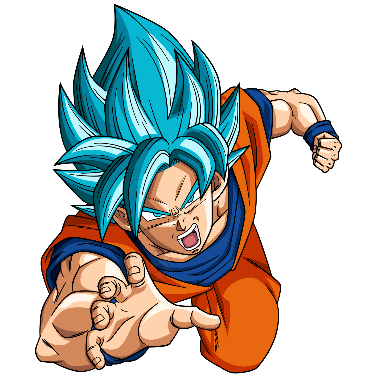 Goku Super Saiyan Blue by ChronoFz on DeviantArt