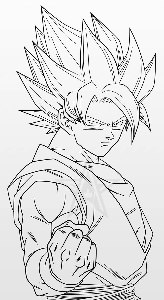 Super Saiyan Goku 8 Line Art By AubreiPrince On DeviantArt super-saiyan-goku-8-line-art-by-aubreiprince-on-deviantart