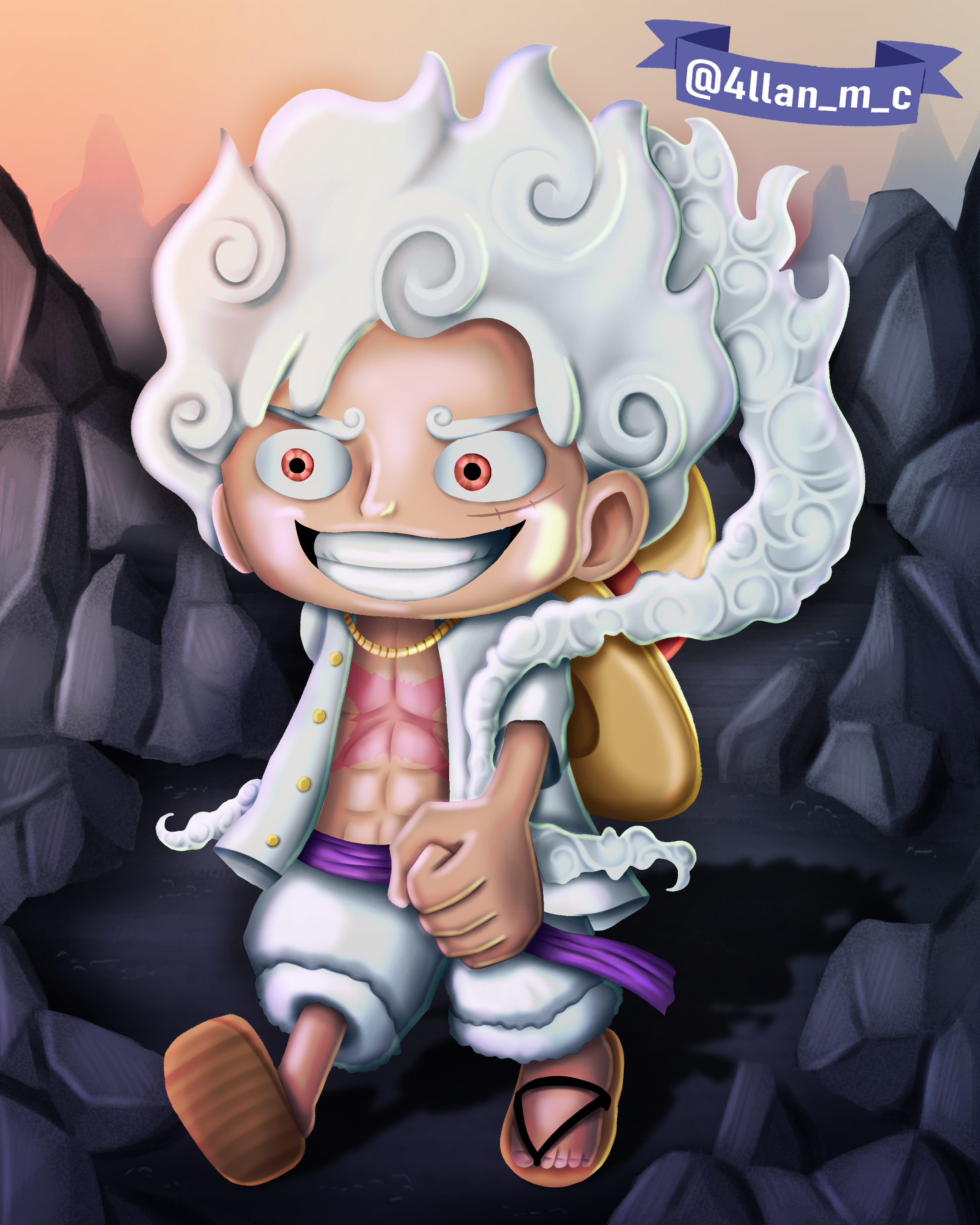 Chibi Luffy by SergiART on DeviantArt