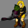 Terra and Beast Boy