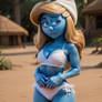 Beach version of Smurfette