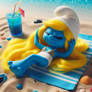 Beach version of Smurfette 4