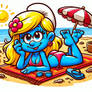 Beach version of Smurfette