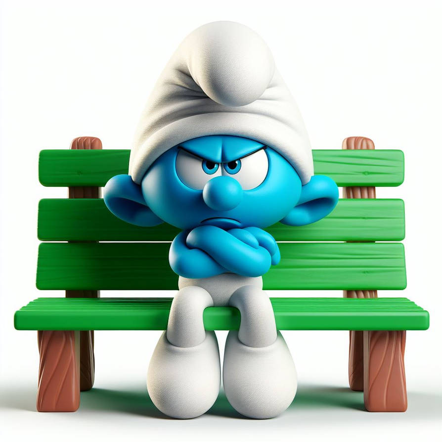 Grumpy, Smurf by 228174ma on DeviantArt