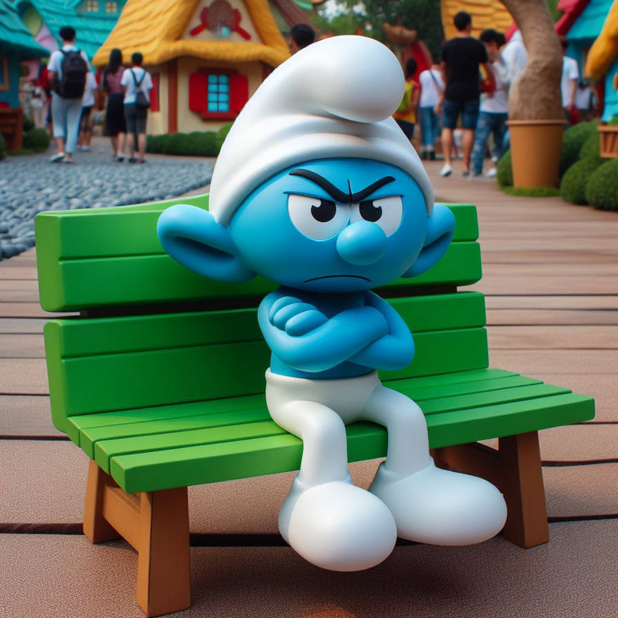 Grumpy, Smurf by 228174ma on DeviantArt