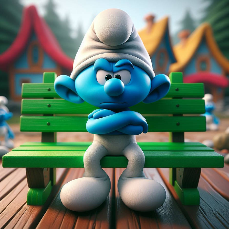Grumpy, Smurf by 228174ma on DeviantArt