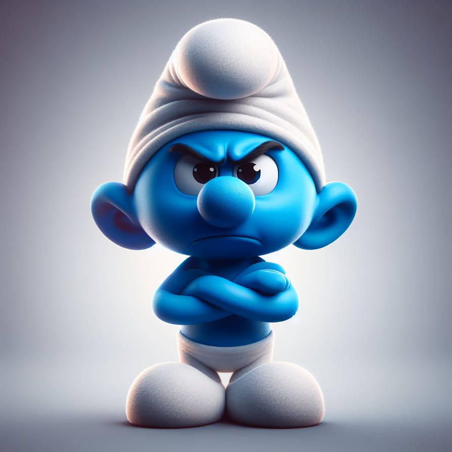 Grumpy, Smurf by 228174ma on DeviantArt