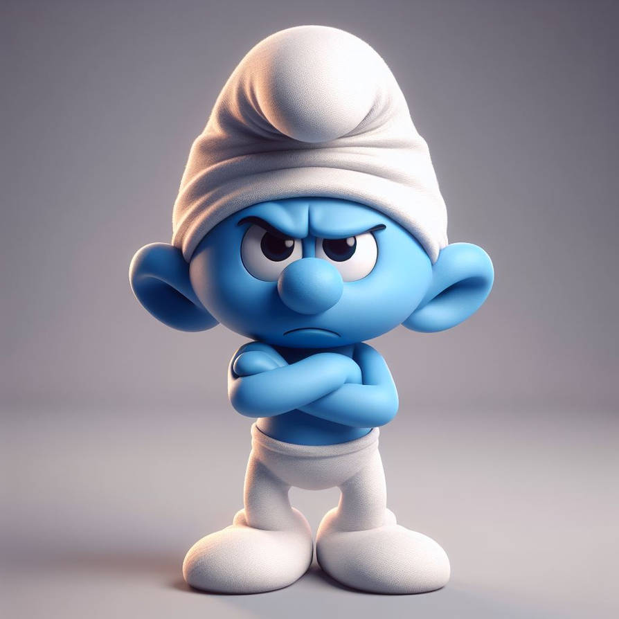 Grumpy, Smurf by 228174ma on DeviantArt
