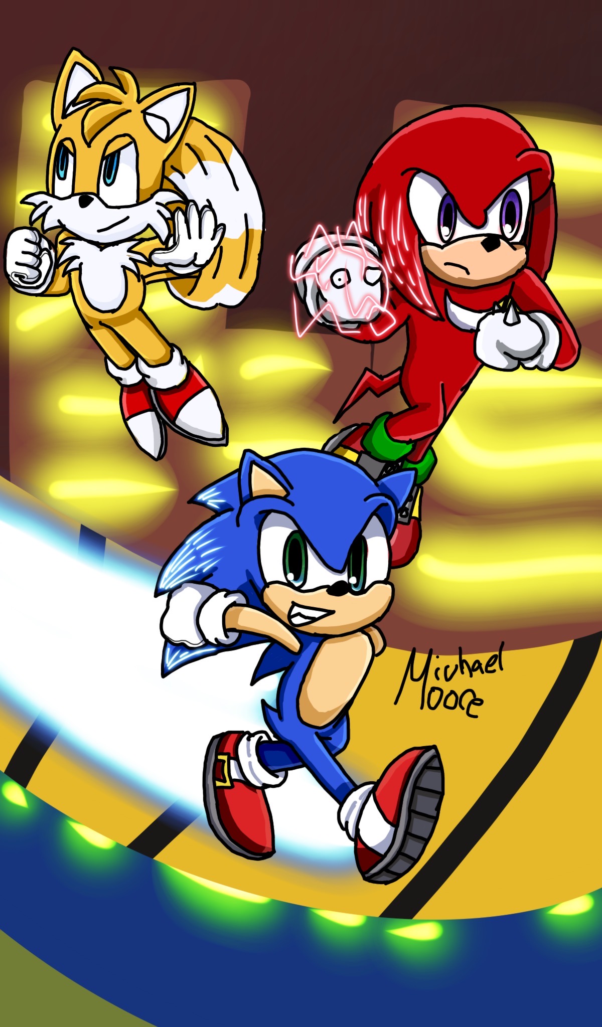 Sonic tails and knuckles by Moore1965 on DeviantArt