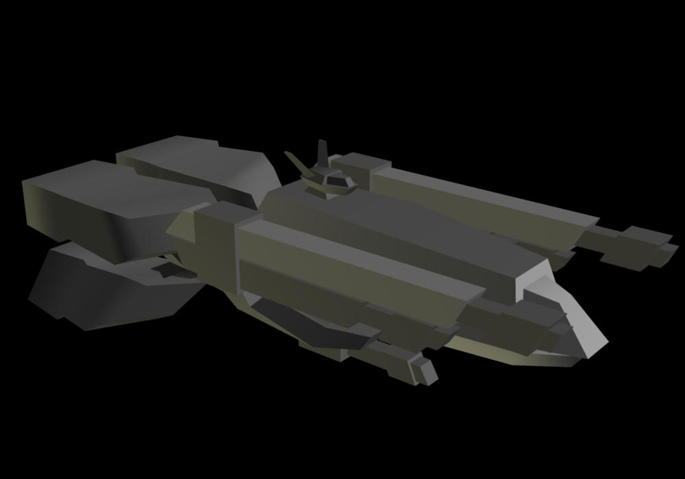 Grey spaceship by WishmasterInRlyeh on DeviantArt