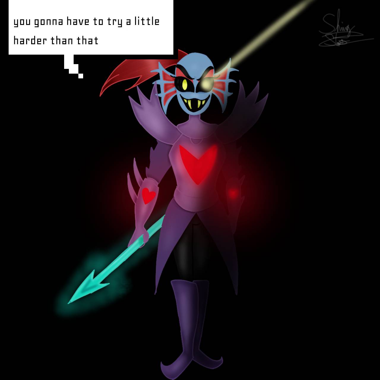 Undertale(drawing characters)-Undyne by ShininStars on DeviantArt