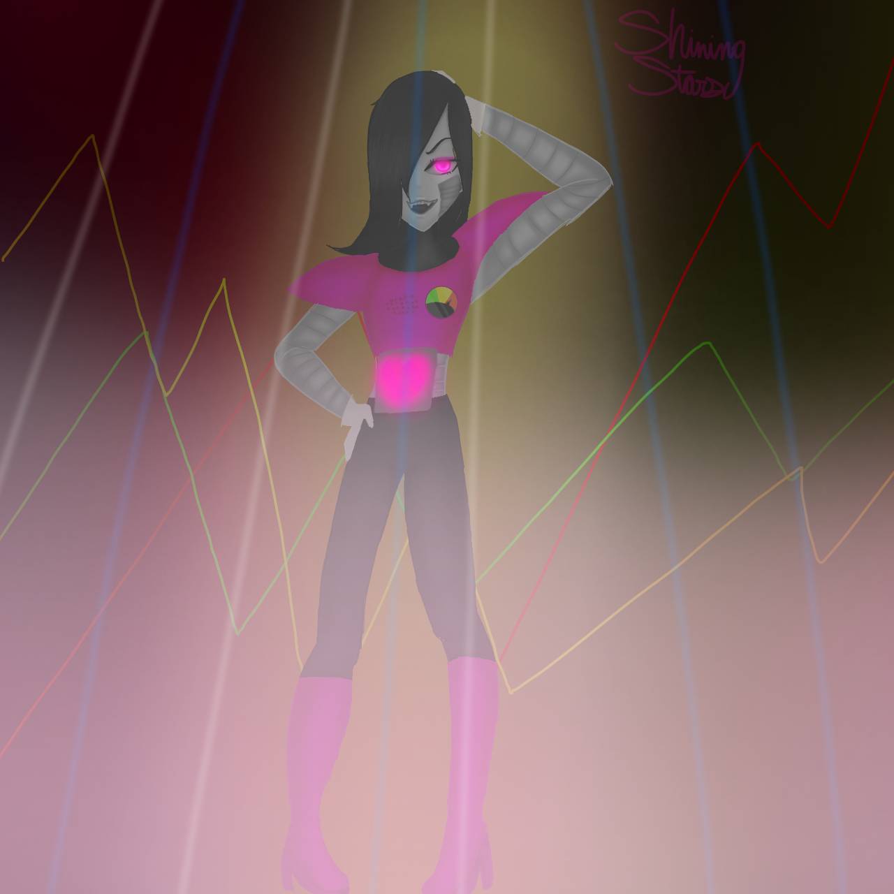 Undertale(drawing characters)- Mettaton Ex by ShininStars on DeviantArt