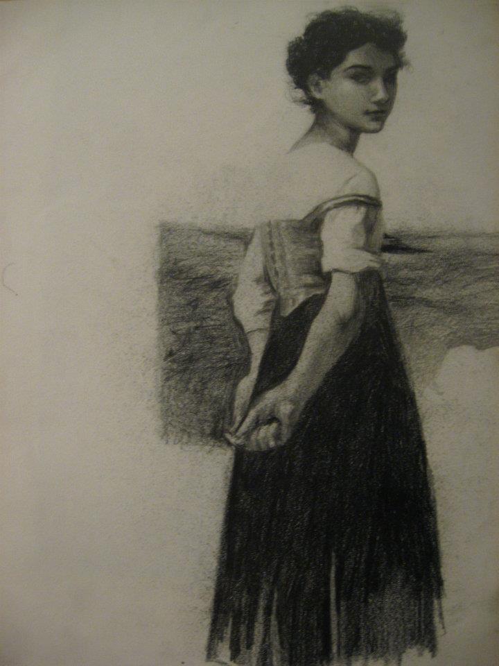 young shepherdess study