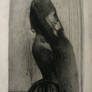 mourner, study from a painting