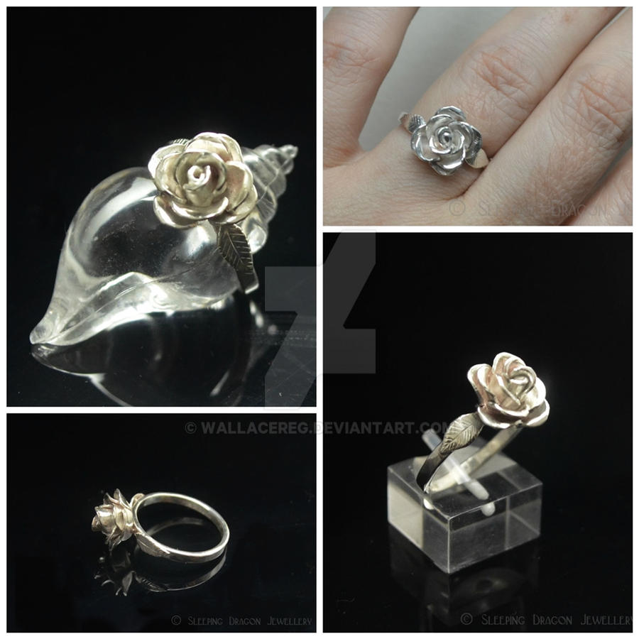 Rose in blossom ring