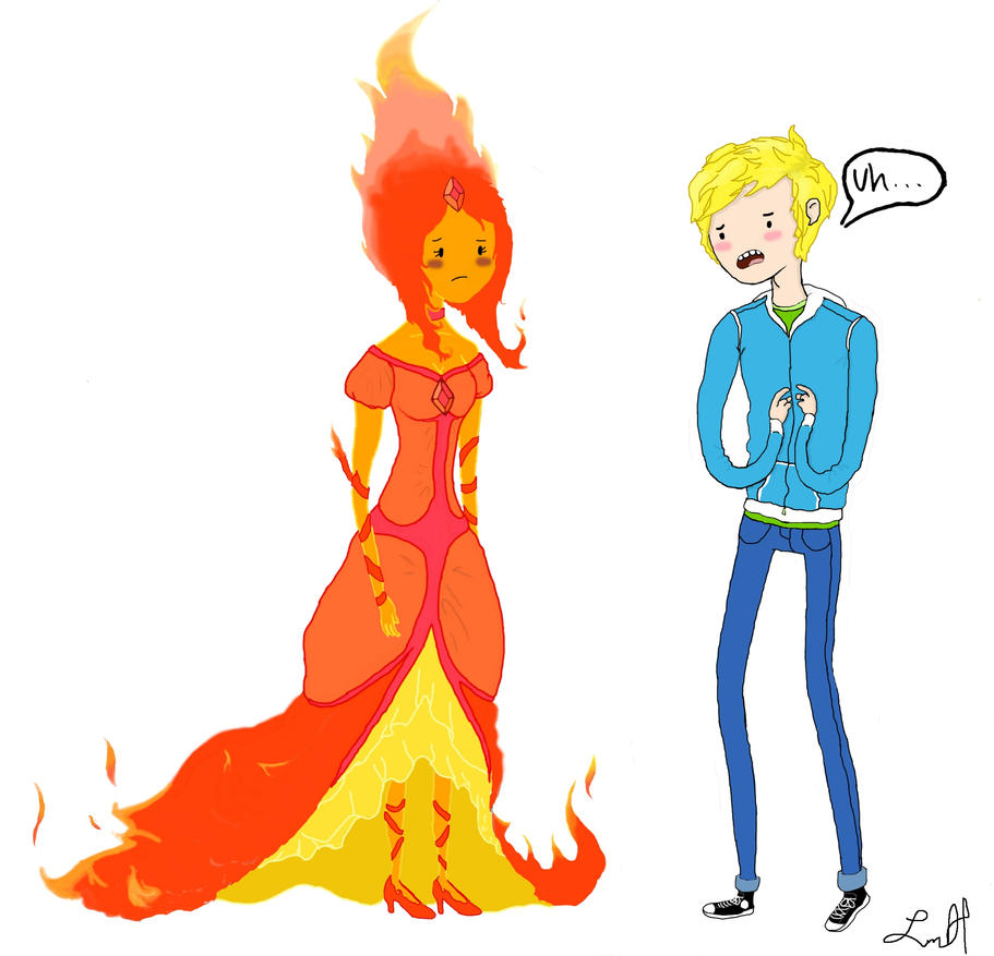 While finn and flame princess are over, it still shows that finn is still i...