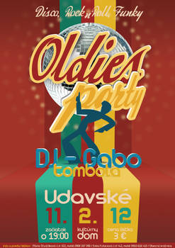 Poster for oldies party in Udavske