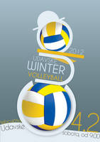 poster for Udavske winter volleyball cup 2012