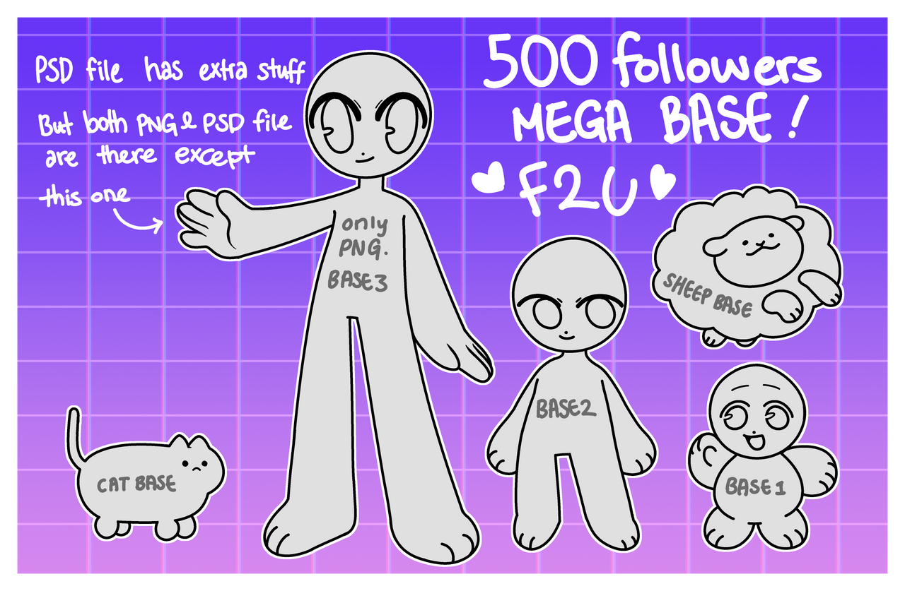 500 followers base : F2U