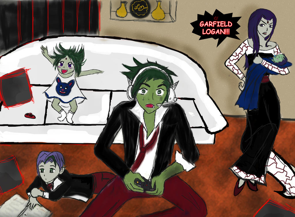 Beastboy And Raven By Lesliemint On Deviantart Beastboy And Raven By Lesliemint On Deviantart