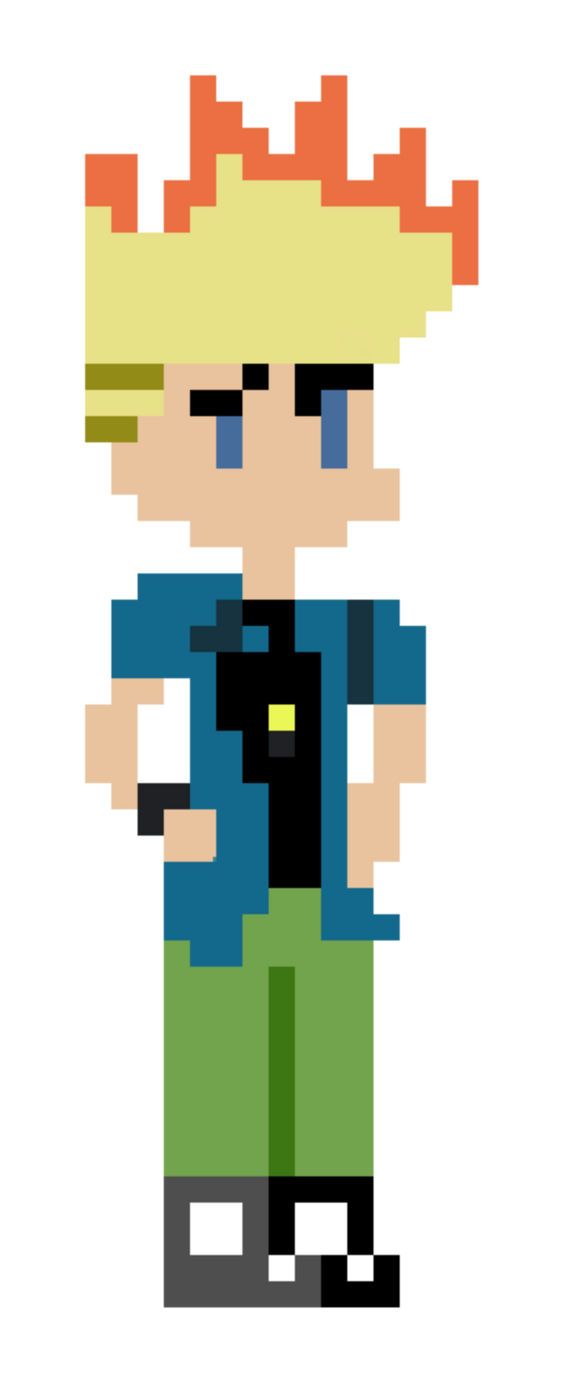 Johnny Test Mario Super Mario Maker - Johnny Test (Idle) by ShurikenPink on DeviantArt
