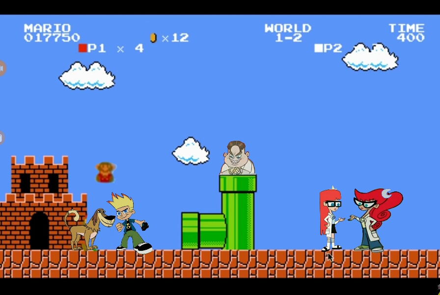 Johnny Test Mario Johnny Test in Mario Background by ShurikenPink on DeviantArt
