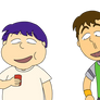 Chubbo as Mikey and Travis as Vince