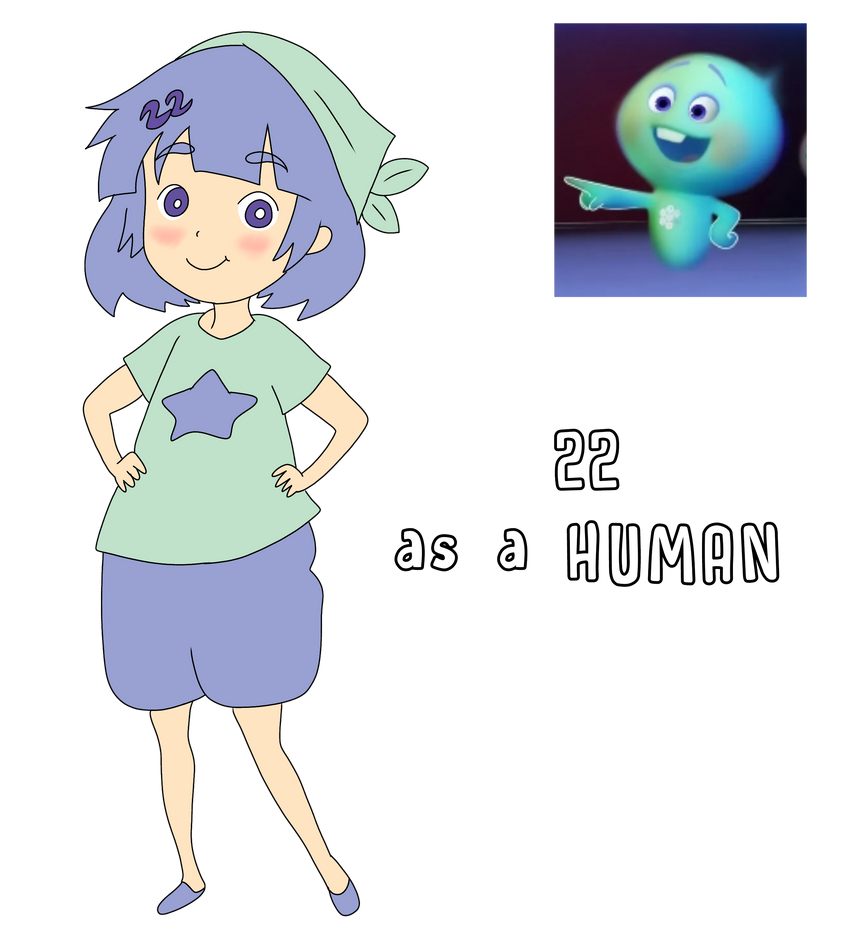 22 (From a Disney And Pixar Soul) as a Human by ShurikenPink on DeviantArt